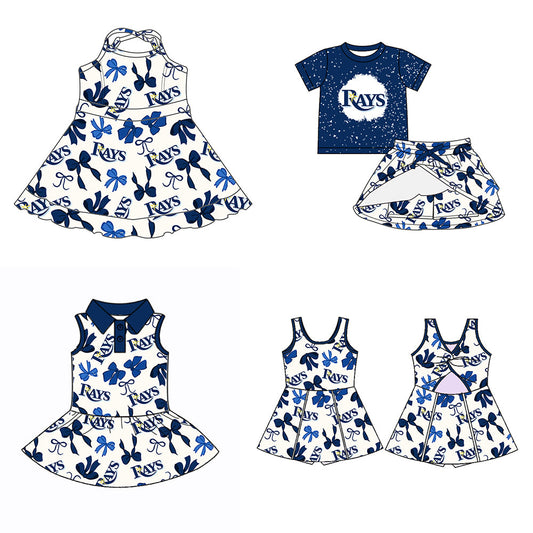 ( Moq 5 each style ) Baby Girl Team Bows Sibling Dress Set 5.22