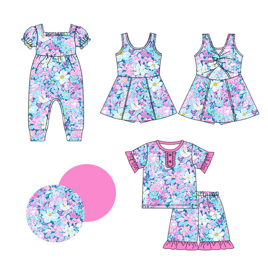 Baby Girl Flower Sibling Romper Dress Set ( Moq 5 Each Style ) 1.2