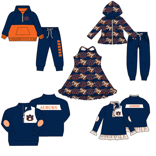 ( Moq 5 each style ) Baby Boy Girl Team Football Sibling Shirt Dress Set 8.19