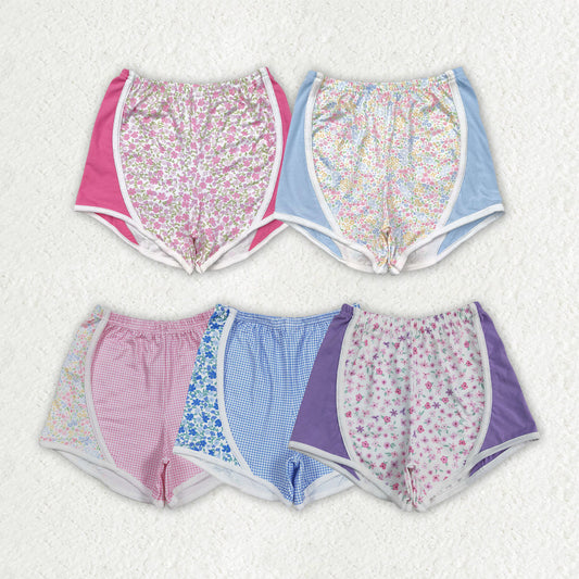 Baby Girl Toddler Floral Plaid Sibling Summer Shorts Bottoms RTS