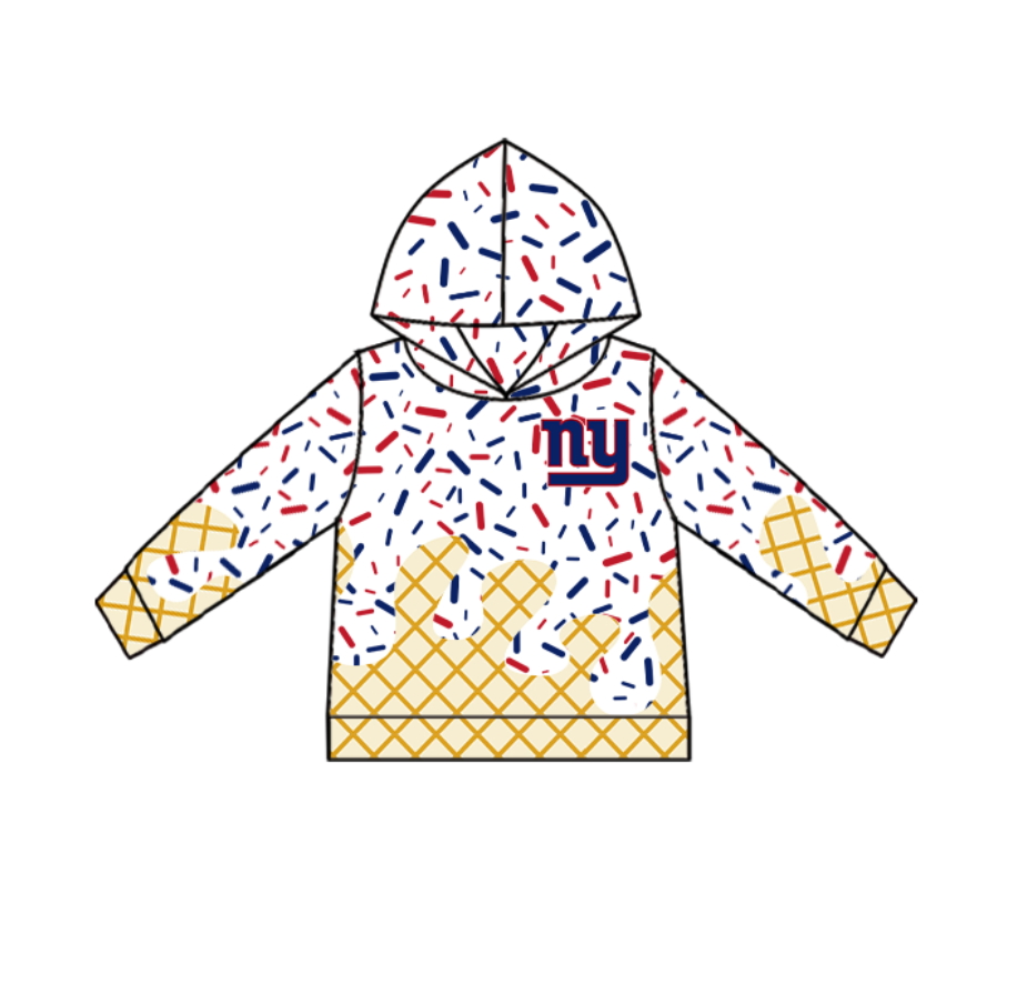Baby Kids Toddler Kids Toddler ny Team Hoodie Pullover Shirt ( Moq 5 )