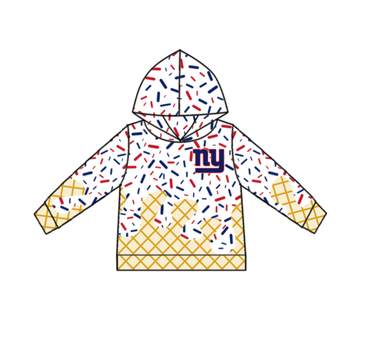 Baby Kids Toddler Kids Toddler ny Team Hoodie Pullover Shirt ( Moq 5 )