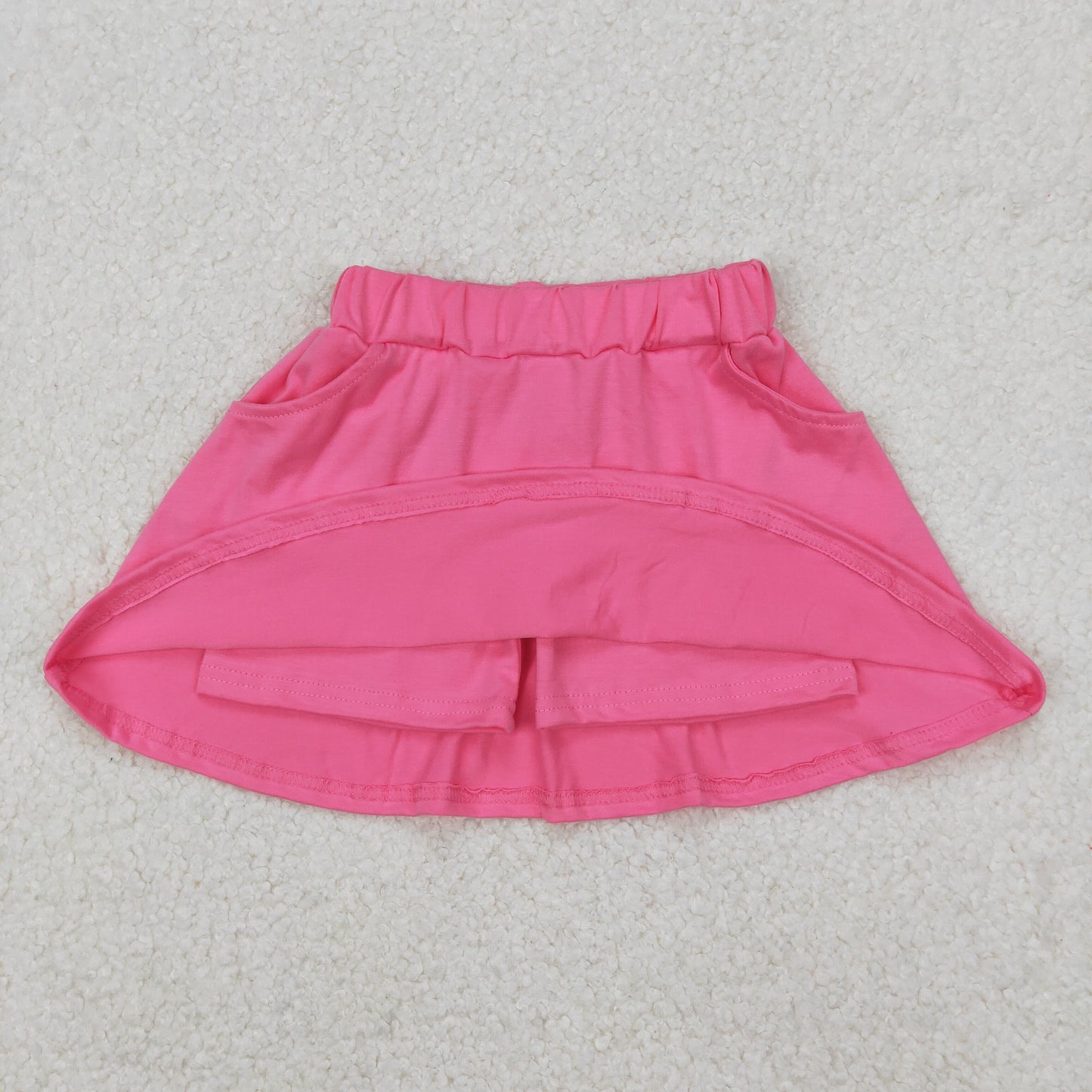 Baby Girl Pink Shorts Skirt Pockets Cotton Skort RTS