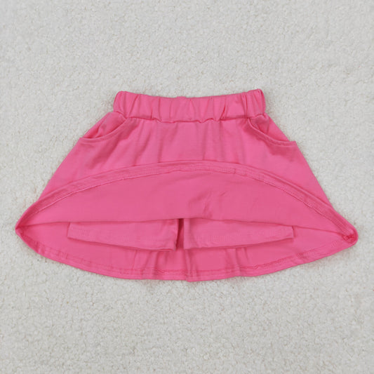 Baby Girl Pink Shorts Skirt Pockets Cotton Skort  RTS