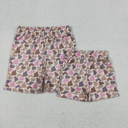Sibling Baby Girls Adult Women Camo Pockets Shorts Southern Hunting Bottoms RTS