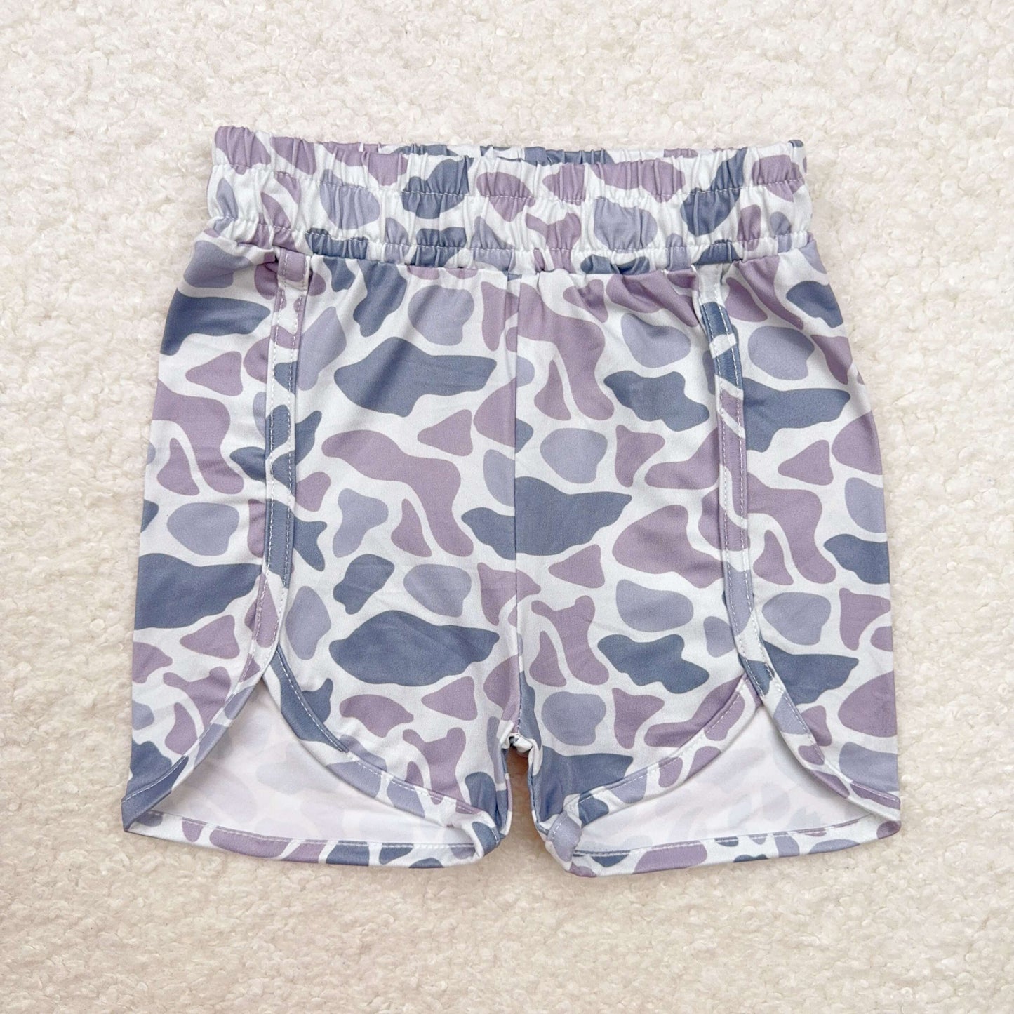 Baby Girl Grey Camo Summer Shorts Bottoms