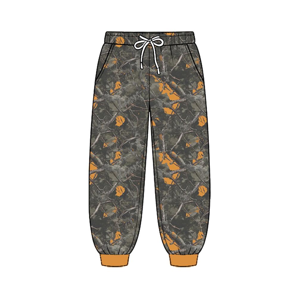 ( Moq 5 ) Baby Boys Kids Pockets Jogger Pants Bottoms Leaves Clothes