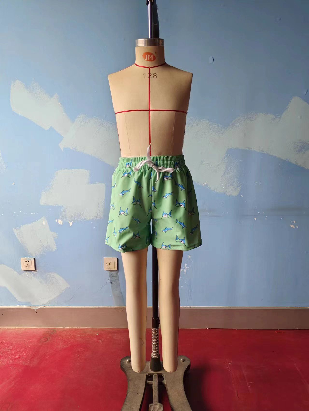 Baby Boy Fish Green Swim Trunks Shorts