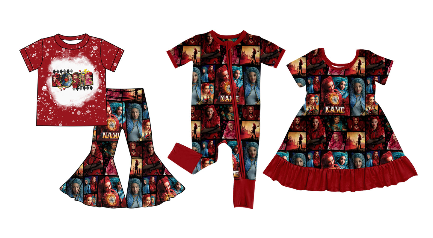 Baby Girl Sibling Short Sleeves Romper Dress Clothes Set ( Moq 5 Each Design )11.20