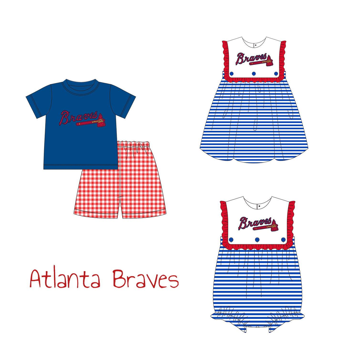 Baby Boy Girl Team Football Stripes Sibling Romper Dress Clothes ( Moq 5 )
