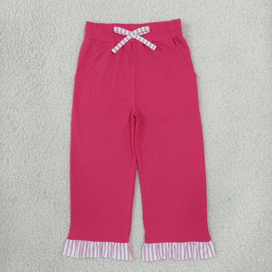 Baby Girls Kids Pockets Pants Bottoms Cotton Clothes RTS
