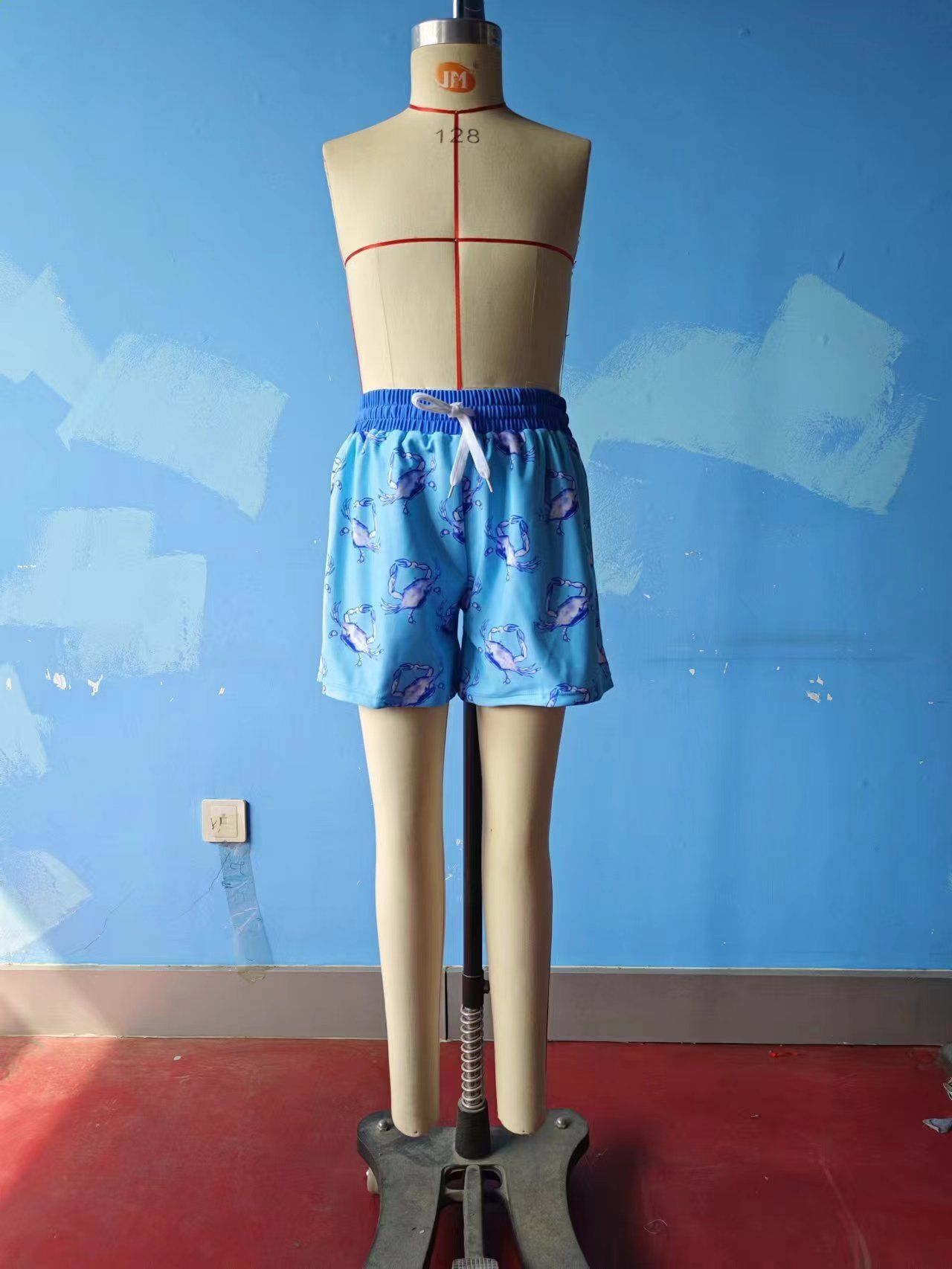 Baby Boy Crabs Blue Swim Trunks Shorts