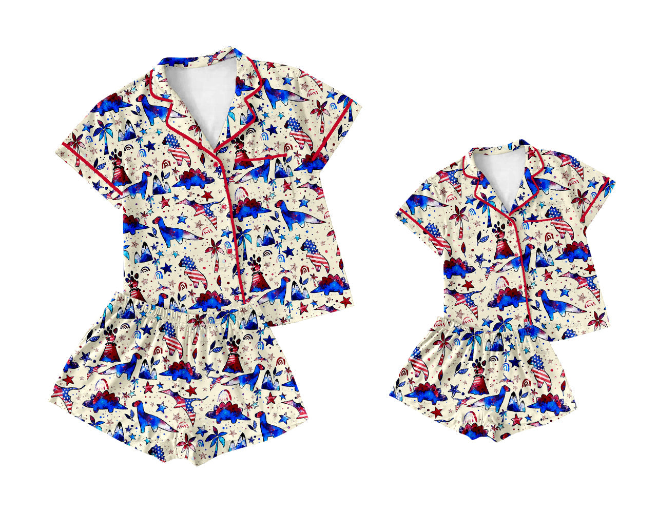 Baby Girl Adult Women Dinosaurs Sibling Bottom Pajamas Set ( Moq 5 Each Style ) 2.25