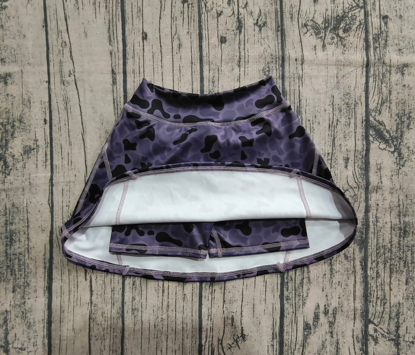Baby Girl Dark Grey Camo Skorts Summer Yoga Acitve Bottom RTS