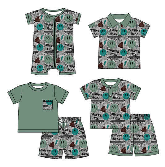 Baby Kids Mama's Boy Smile Sibling Romper Set ( Moq 5 Each Style ) 12.31