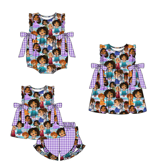 Baby Girl Sleeveless Princess Sibling Romper Dress Set ( Moq 5 Each Design ) 12.16