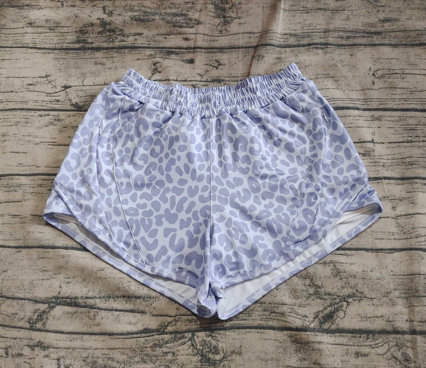 Adult Women Grey Camo Yoga Active wear Bottoms Shorts RTS
