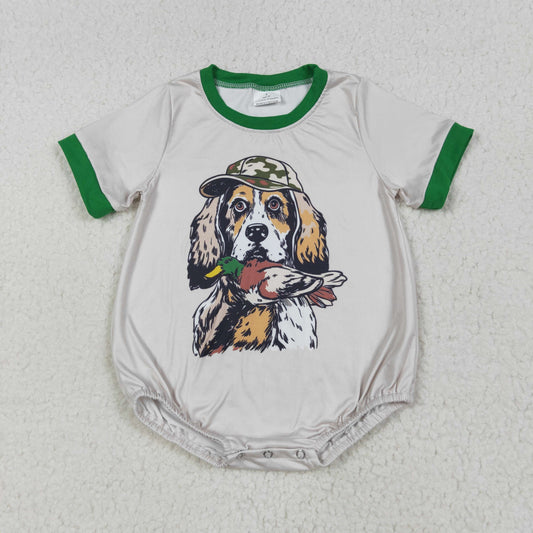 Baby Boy Short Sleeves Dog Duck Bubble Summer Romper RTS