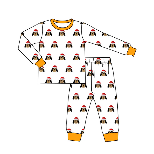 Baby Boy Long Sleeves Christmas Dog Shirt Pants Pajamas Clothes Set Moq 5