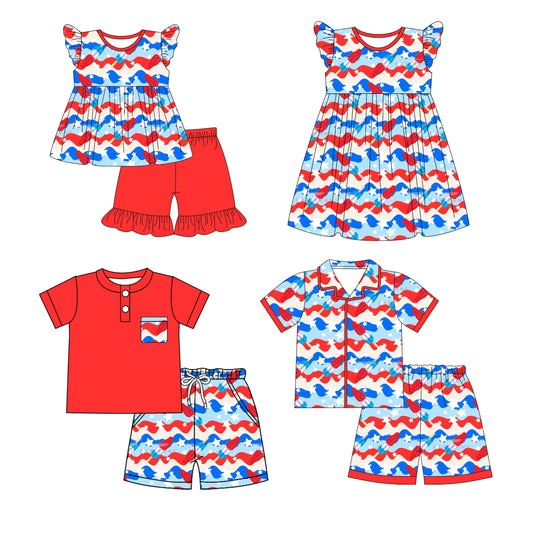 Baby Boy Girl July 4th Popsicles Sibling Dress Set ( Moq 5 Each Style ) 1.3