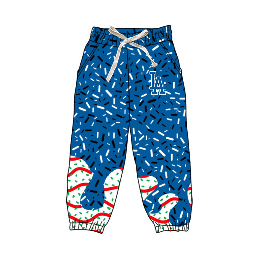 ( Moq 5 each style ) Baby Boy Girl Long Sleeves LA Team Sibling Set 8.9