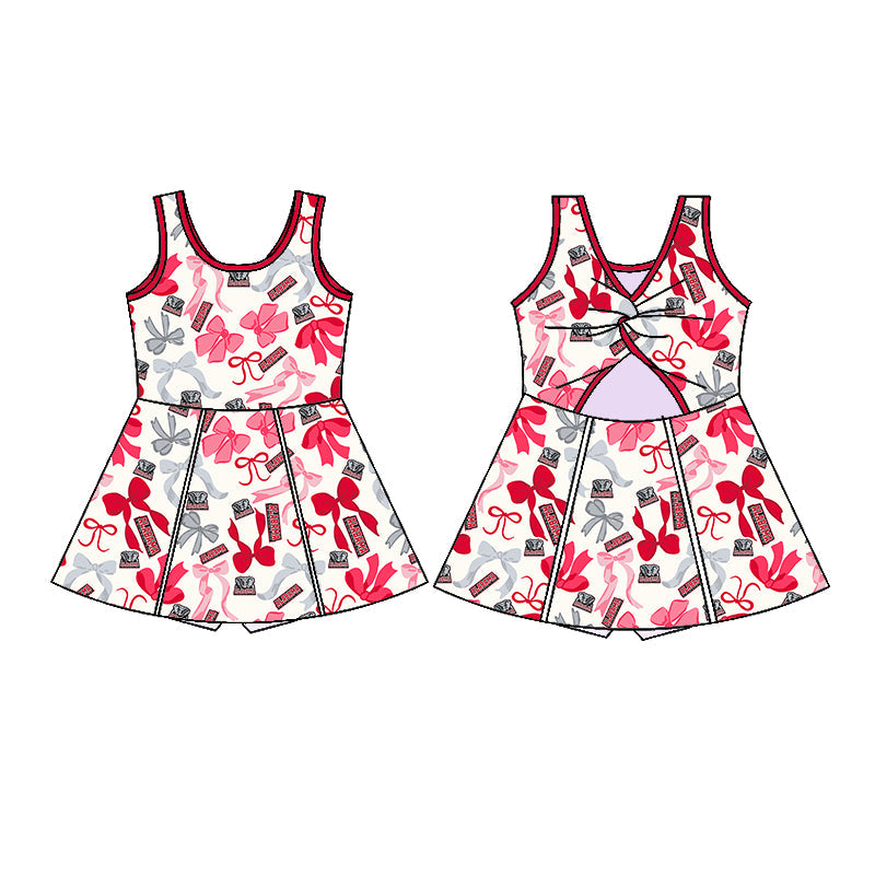 ( Moq 5 each style ) Baby Girl Team Elephant Bows Sibling Dress Set 5.14