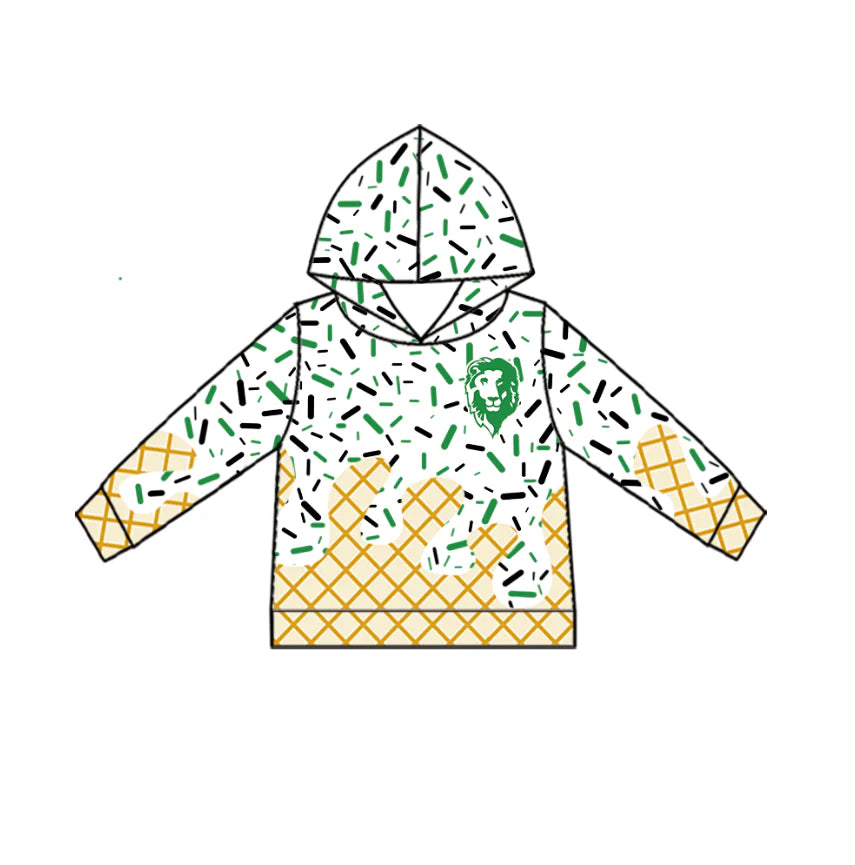 ( Moq 5 each style ) Baby Boy Girl Summer Team Sibling Lion Green Drip Bows Shorts Shirt Dress Set 7.25
