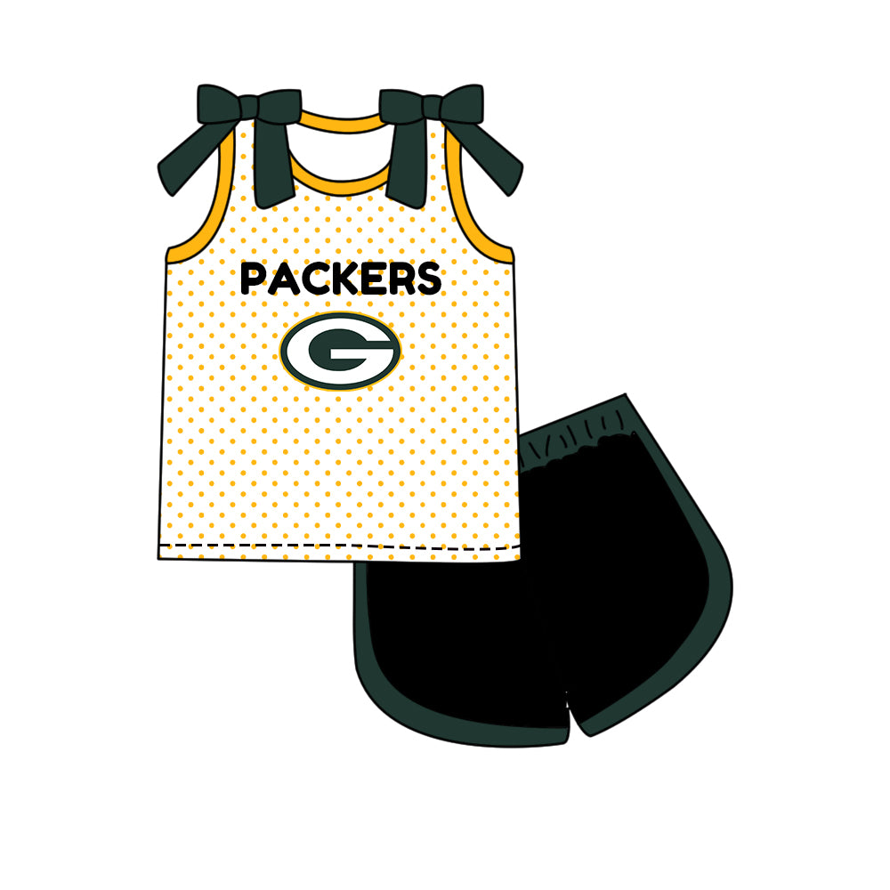 ( Moq 5 Each Style ) Sibling Baby Girls Kids Bows Team Shirt Sets Clothes