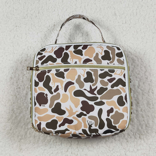 Baby Kids Camo Ducks Dogs Lunch Box Picnic Thermal Bag RTS