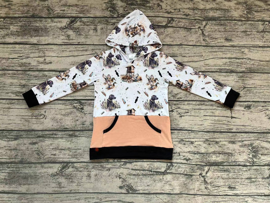No moq Pre-order BT0481 Baby Kids Ducks Dogs Hunting Hoodie Shirt