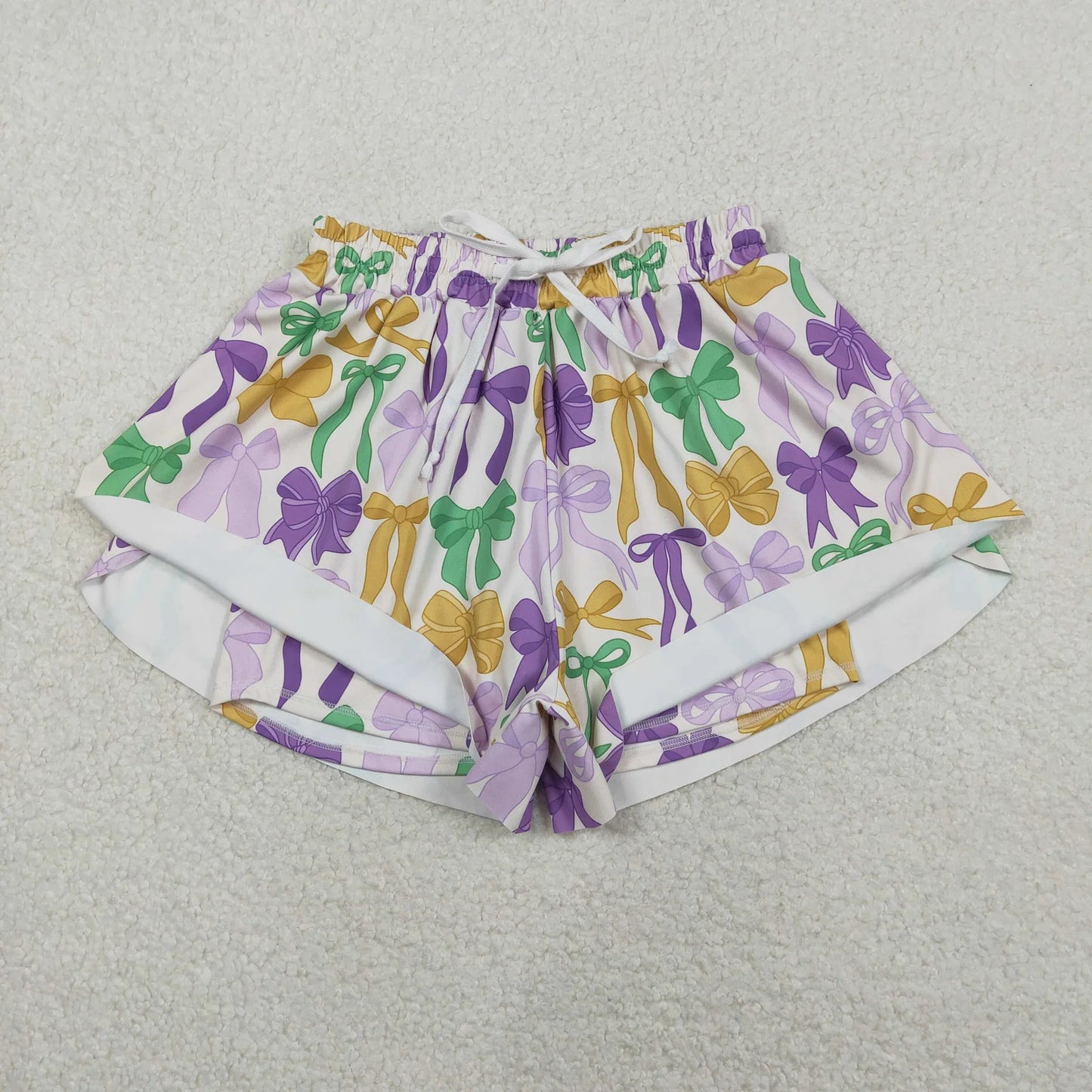 Sibling Adult Women Camo Bows Yoga Southern Shorts Bottoms Clothes RTS