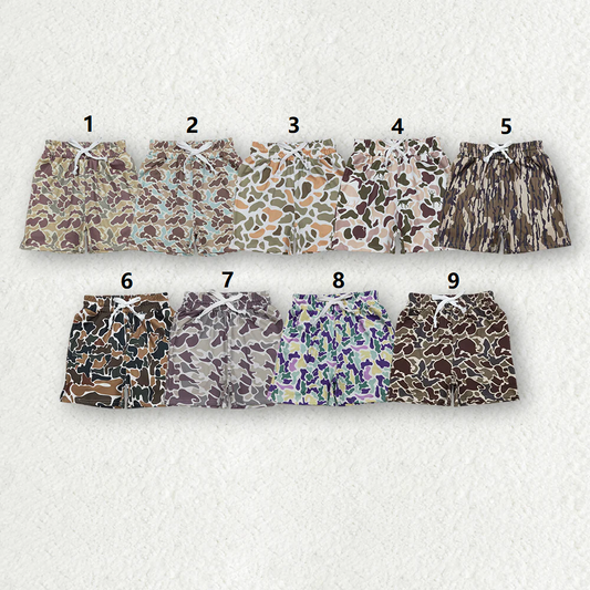 Sibling Baby Boys Toddler Camo Pockets Shorts Southern Bottoms RTS