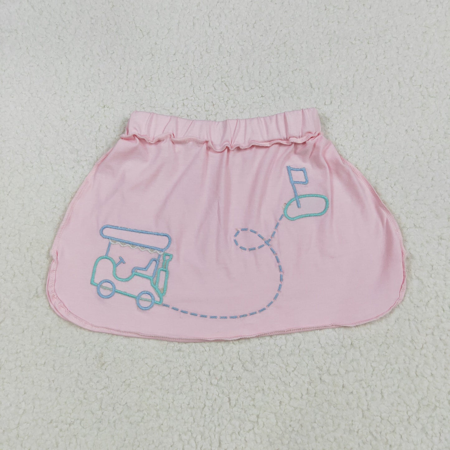 Baby Girl Toddler Embroidery Golf Pink Cotton Skirt Summer Bottom RTS