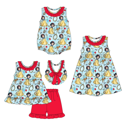 Baby Girl Princess Animals Bows Sibling Romper Dress Set ( Moq 5 Each Style ) 3.31