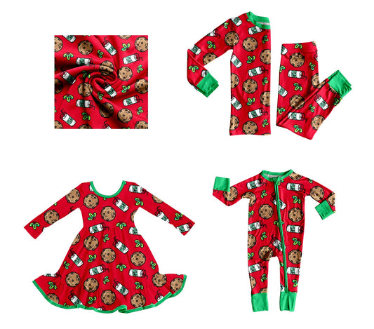 ( Moq 5 Each Style ) Baby Girl Toddler Milk Cookies Sibling Romper Dress Set