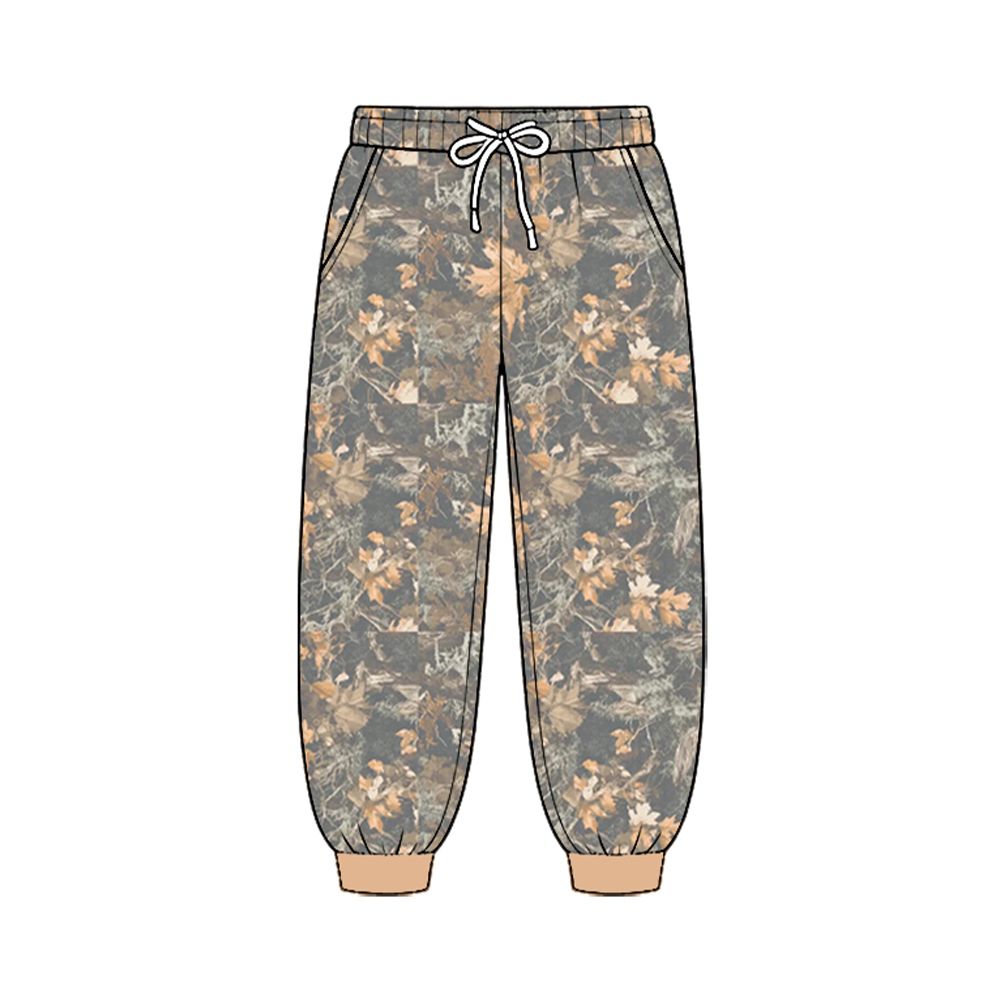 ( Moq 5 ) Baby Boys Kids Pockets Jogger Camo Pants Bottoms Leaves Clothes