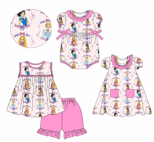 Baby Girl Princess Bows Sibling Romper Dress Set ( Moq 5 Each Style ) 2.21