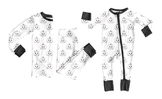 ( Moq 5 Each Style ) Baby Kids Toddler Halloween Pumpkins Sibling Romper Set