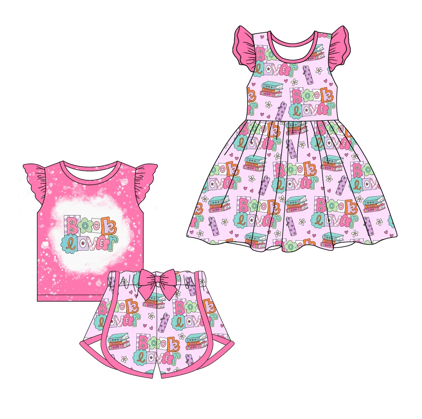 Baby Girl Back To School Sibling Dress Set ( Moq 5 Each Style ) 1.7