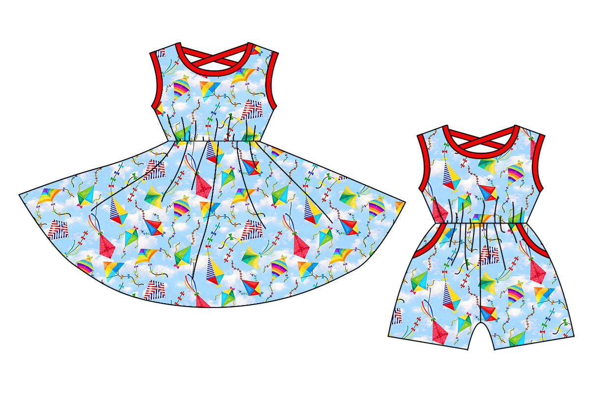 Baby Girl Kites Sibling Dress Jumpsuit ( Moq 5 Each Style ) 1.4