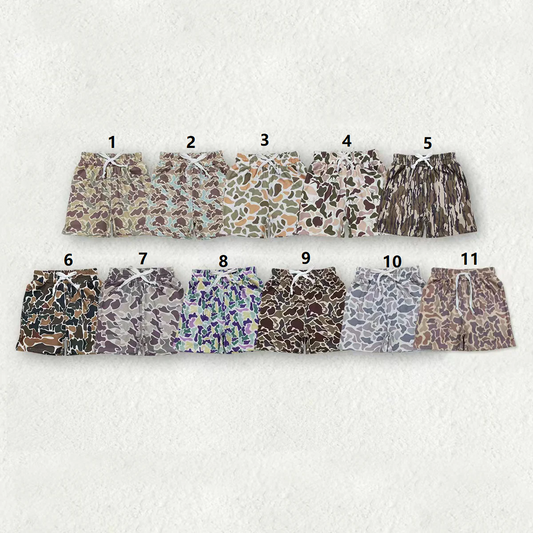 Sibling Baby Boys Toddler Southern Camo Pockets Shorts Summer Bottoms RTS