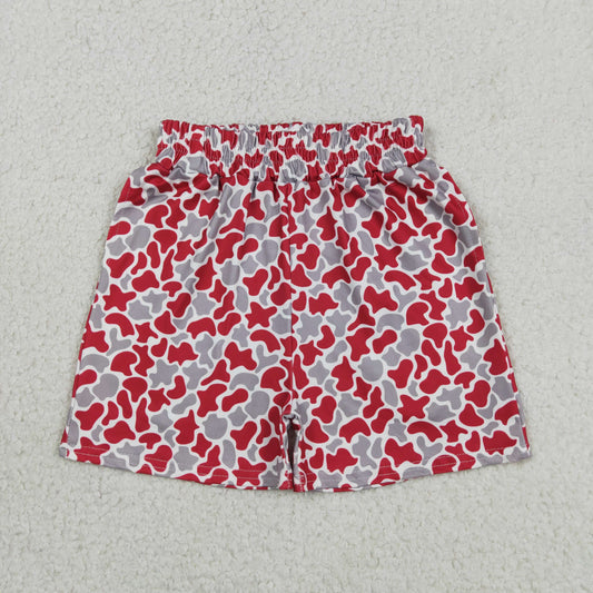 Baby Boys Kids Grey Red Camo Pockets Shorts Bottoms Team Clothes RTS