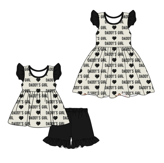 Baby Kids Short Sleeves Daddy's Girl Sibling Dress Set ( Moq 5 Each Design ) 12.11