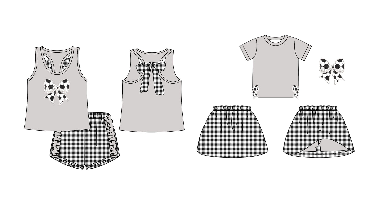 Baby Girl Summer Sibling Basketball Skort Shorts Set ( Moq 5 Each Design ) 12.18