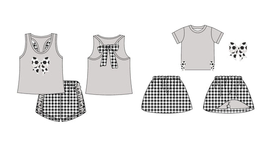 Baby Girl Summer Sibling Basketball Skort Shorts Set ( Moq 5 Each Design ) 12.18