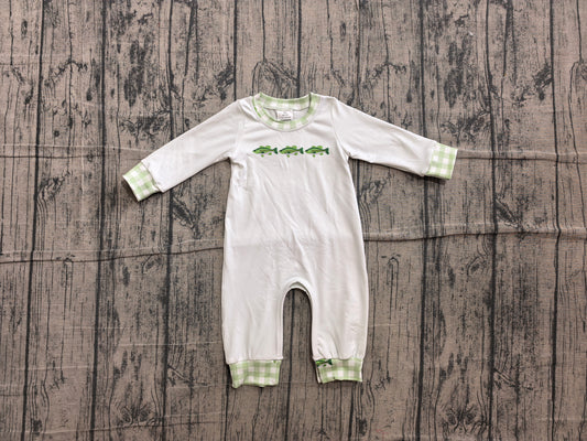 ( No moq ) Preorder Baby Boys Infant Long Sleeves Fish Romper Clothes