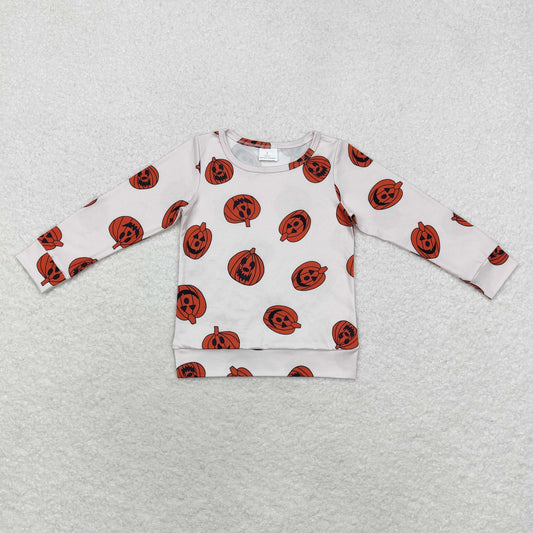 Baby Kids Halloween Pumpkins Long Sleeves Shirt Tops