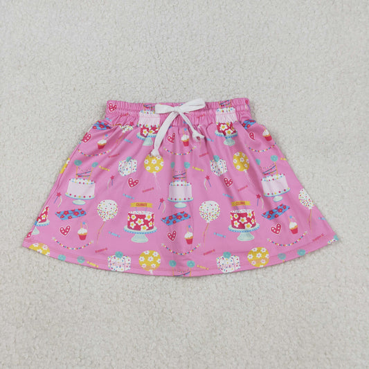 Baby Girls Kids Happy Birthday Yoga Skirt Shorts Skorts Bottoms RTS