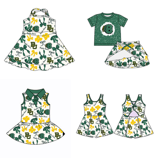( Moq 5 each style ) Baby Girl Team Bows Sibling Dress Set 5.22