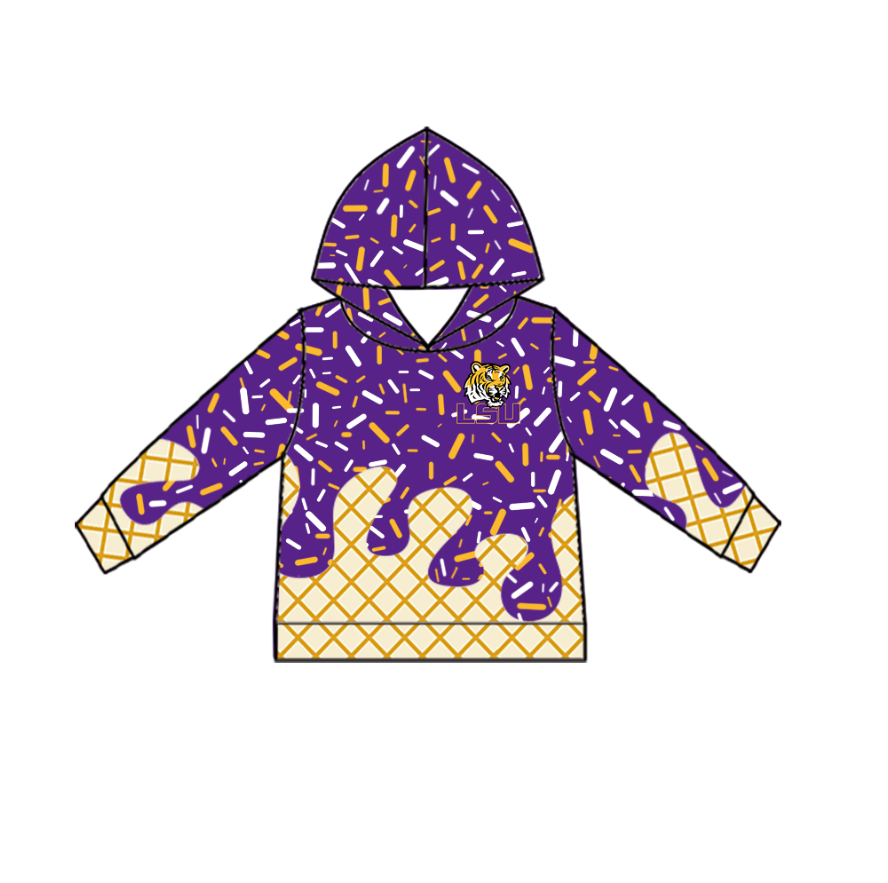 ( Moq 5 each style ) Baby Boy Girl Team Tiger Sibling Purple Shirt Pants Set 8.20